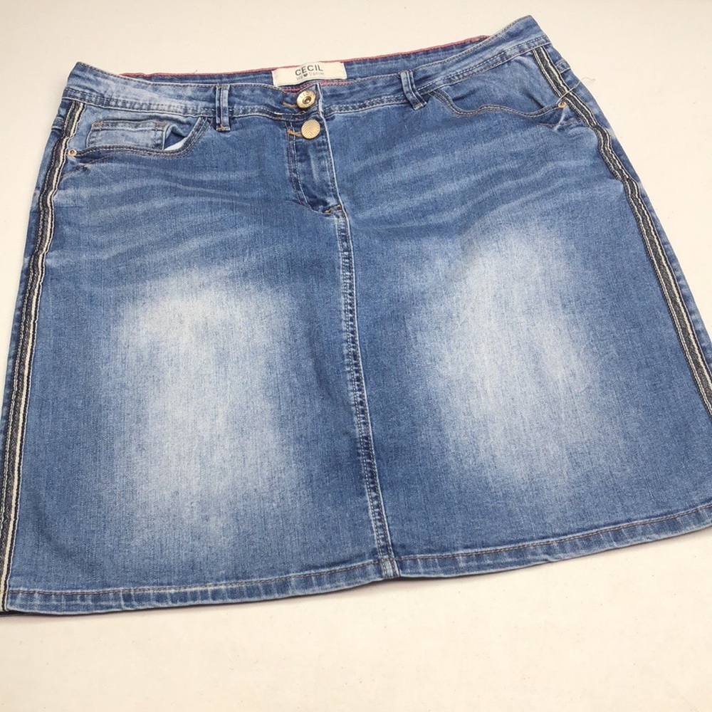 CECIL DENIM JEAN SKIRT W33 ⭐️